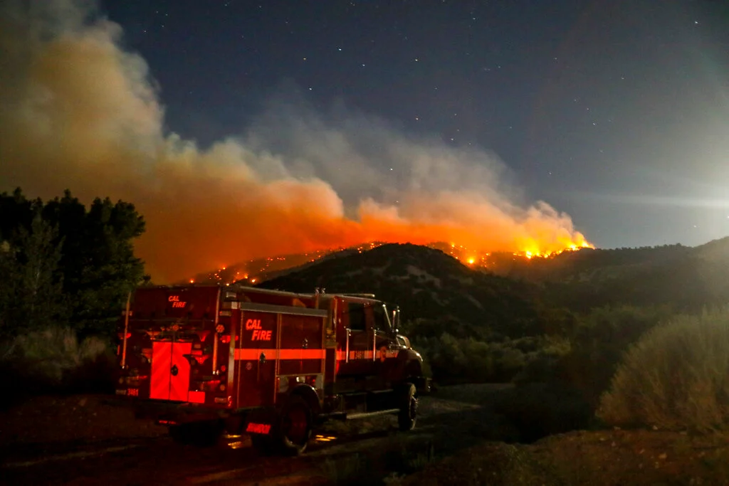 Dangerous winds raise fire risk in the LA area but are lighter than feared