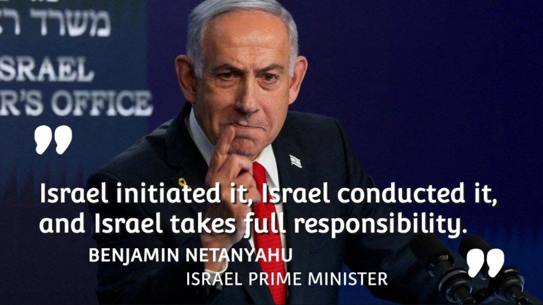 Operation Summit of Fire : Israel initiated it, Israel conducted it, and Israel takes full responsibility