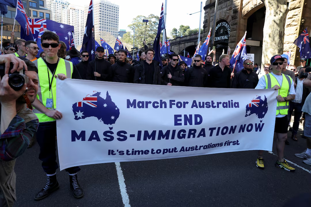 Thousands in Australia march against irregular immigration policy, labour party government condemns rally